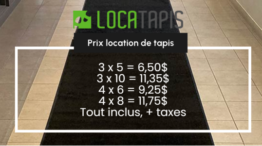 Locatapis - Service de location de tapis commercial, tapis chauffants, tapis d'entrée Hot Flake et Hot Blocks, KEMF. 